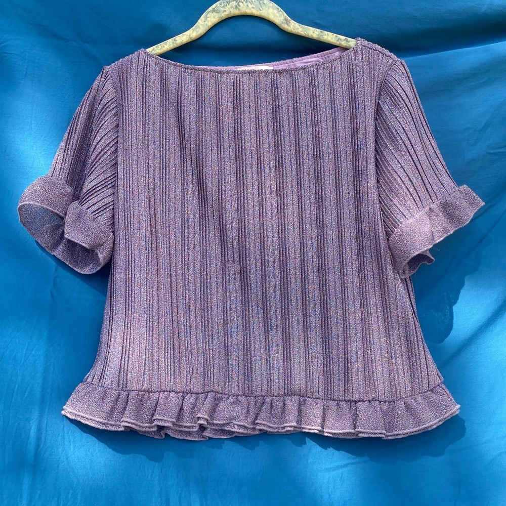 H&M Lavender sparkle blouse size 12